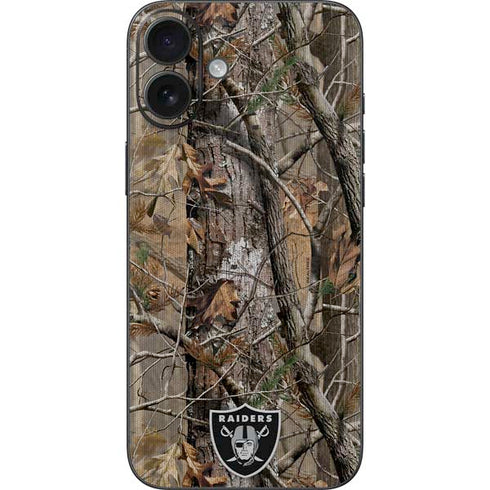 NFL Las Vegas Raiders Realtree AP Camo iPhone 16 Plus Skin